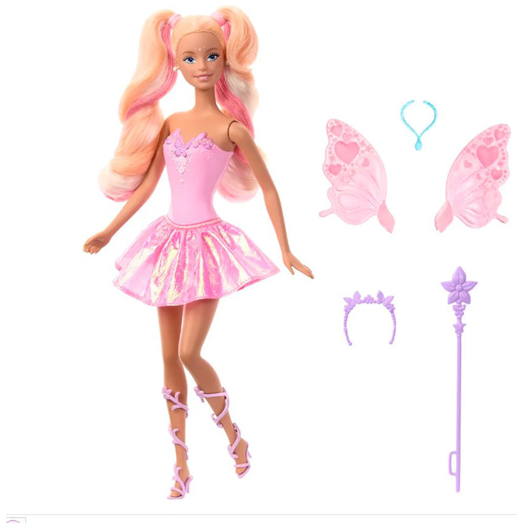 Barbie Color Change Fairy, inkl. svamp og tryllestav.