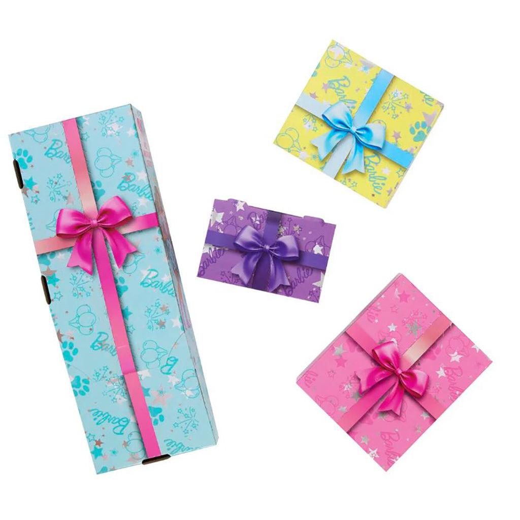 Barbie Party Unboxed-dukke med brunt hår og 10 overraskelser