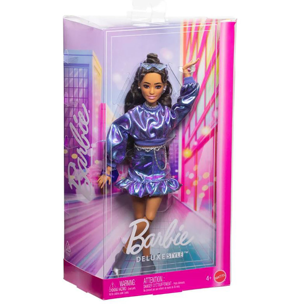 Barbie Deluxe Style Blå Genser Latina Dukke