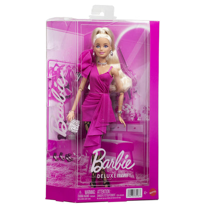 Barbie Deluxe Style-dukke med rosa og svarte strømpebukser