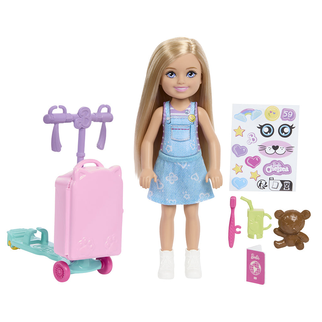 Barbie Limitless Adventures Chelsea – Reisedukke med tilbehør