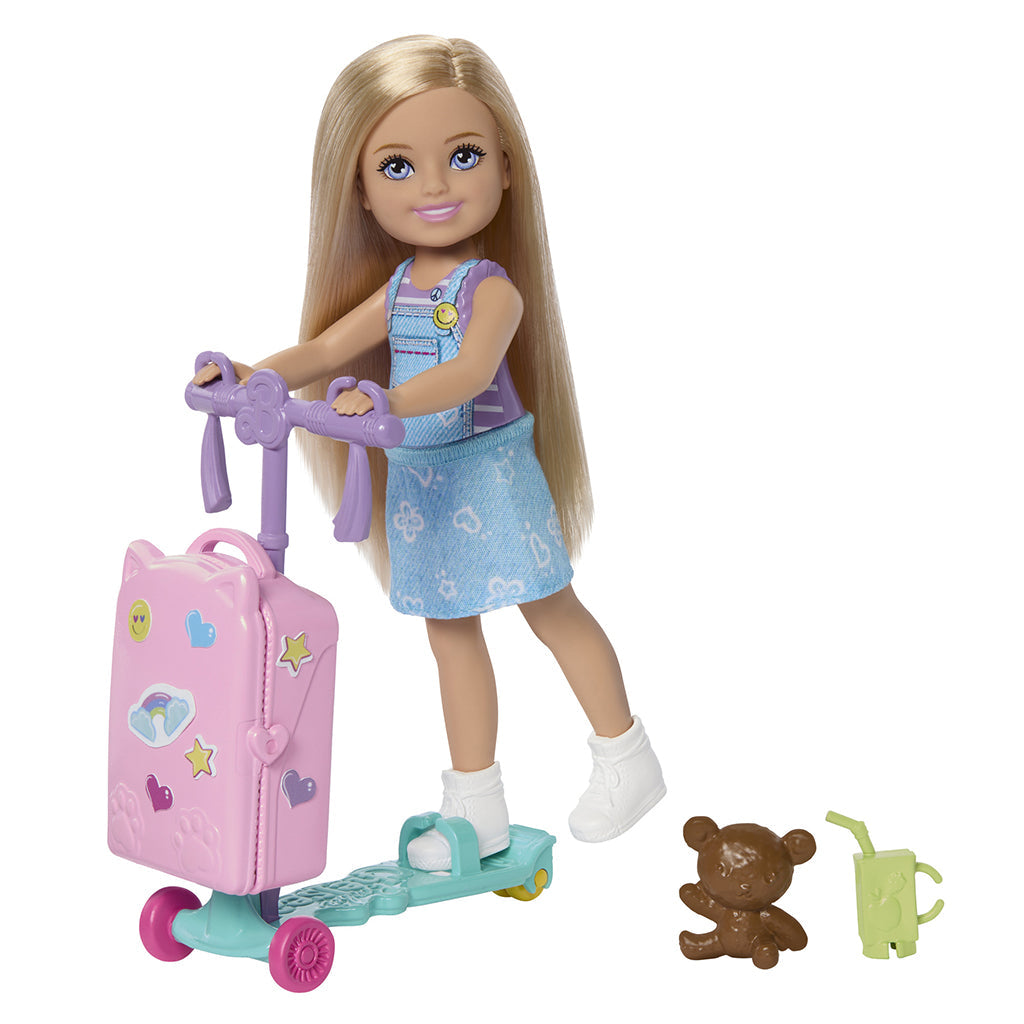 Barbie Limitless Adventures Chelsea – Reisedukke med tilbehør