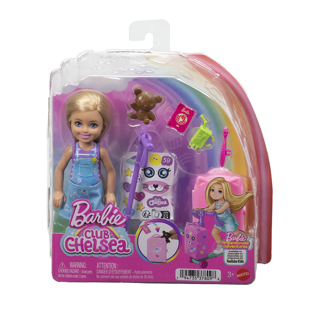 Barbie Limitless Adventures Chelsea – Reisedukke med tilbehør