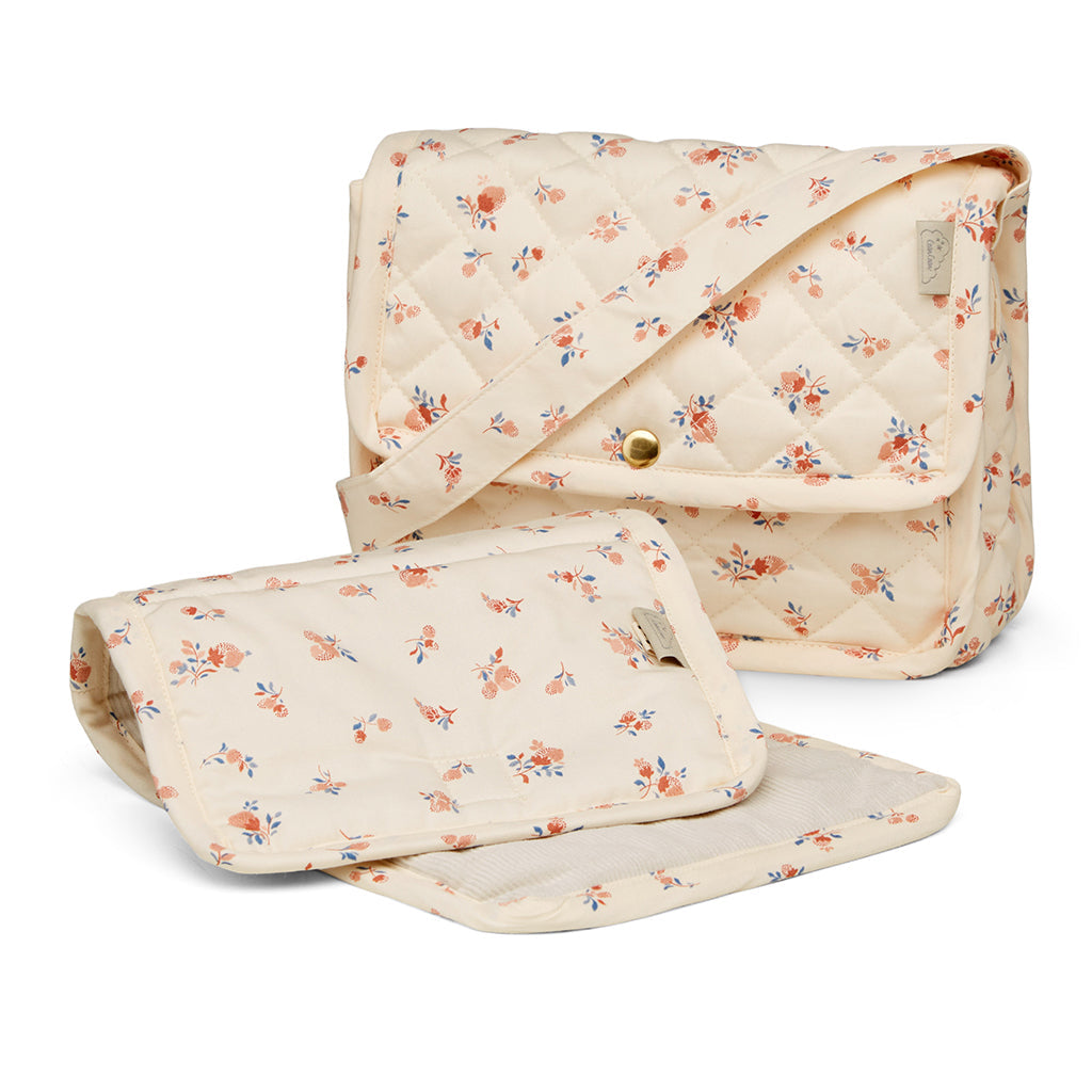 Cam Cam dukketilbehør, Quiltet stelleveske - Berries