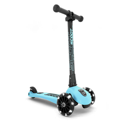 Scoot and Ride Highway Kick 3, løbehjul - LED Blueberry