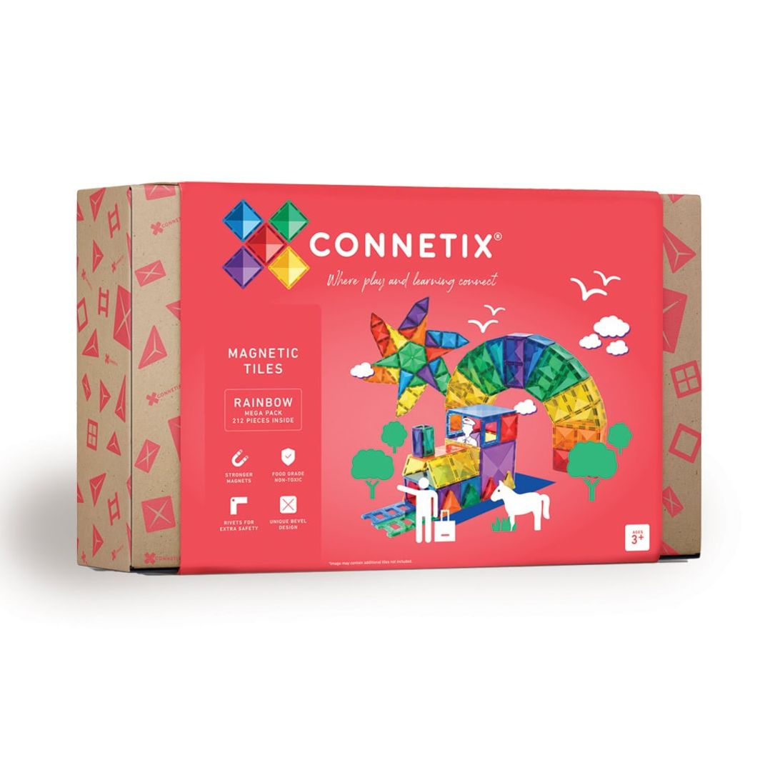 CONNETIX Connetix Mega Pack - magnetssett 212 deler - rainbow