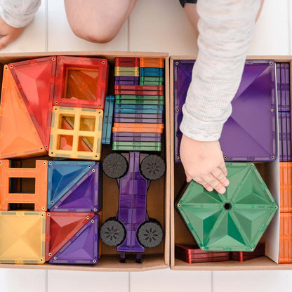 Connetix Mega Pack, Magnetisk byggesett med 212 deler - Rainbow