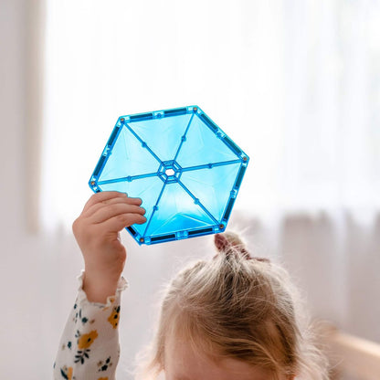 Connetix Geometry Pack, Magnetisk byggesett med 30 deler - Rainbow