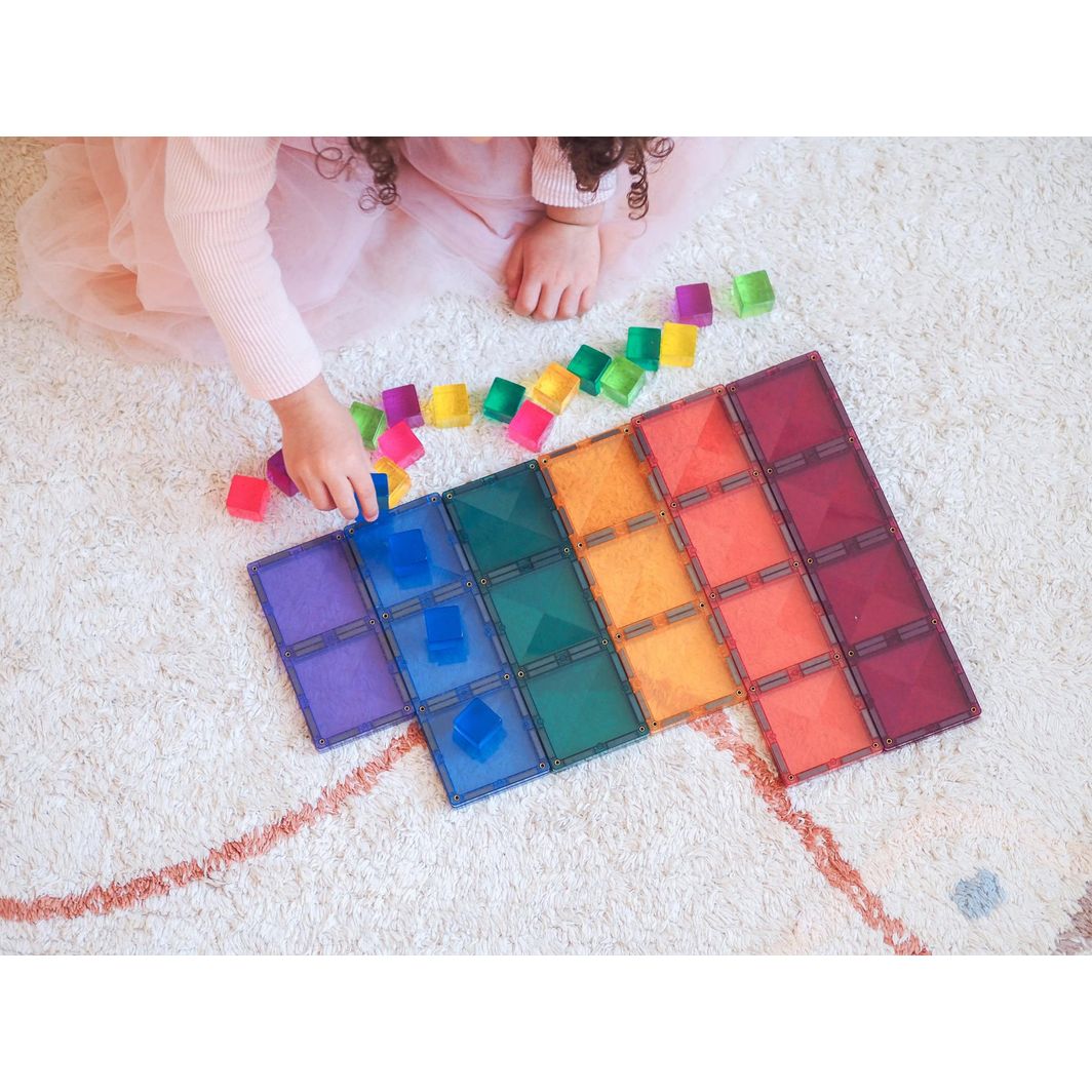 Connetix Ractangle Pack - magnetsett 24 deler - pastell