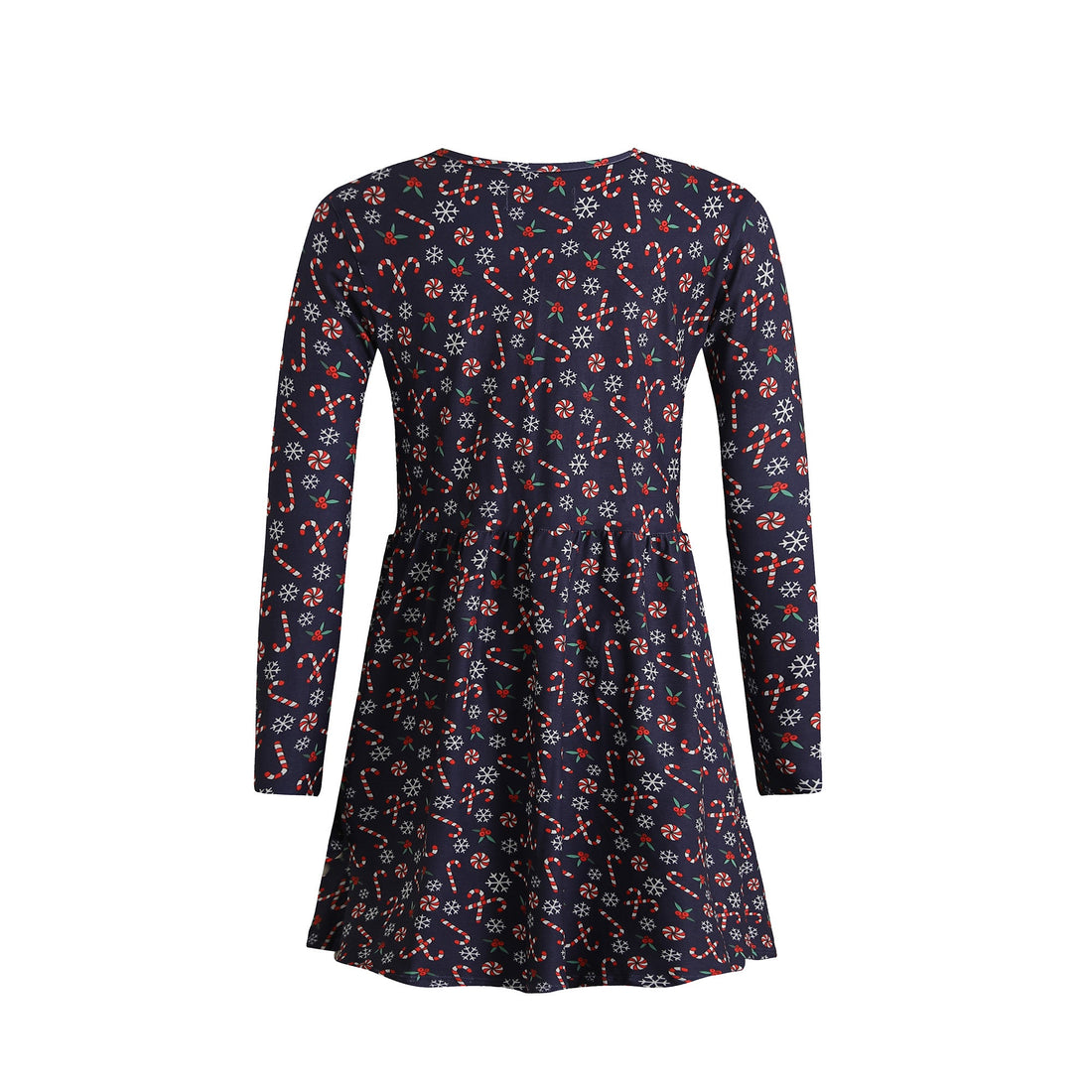 Liberté, Alma Ls Babydoll Dress (Kids) - Candycane Navy