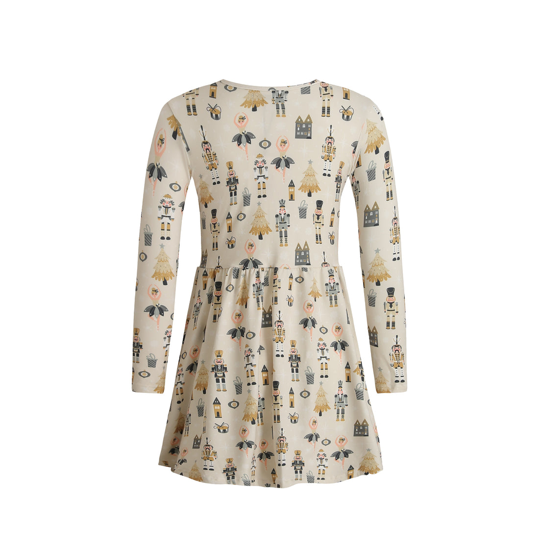 Liberté, Alma Ls Babydoll Dress (Kids) - Nutcracker Creme