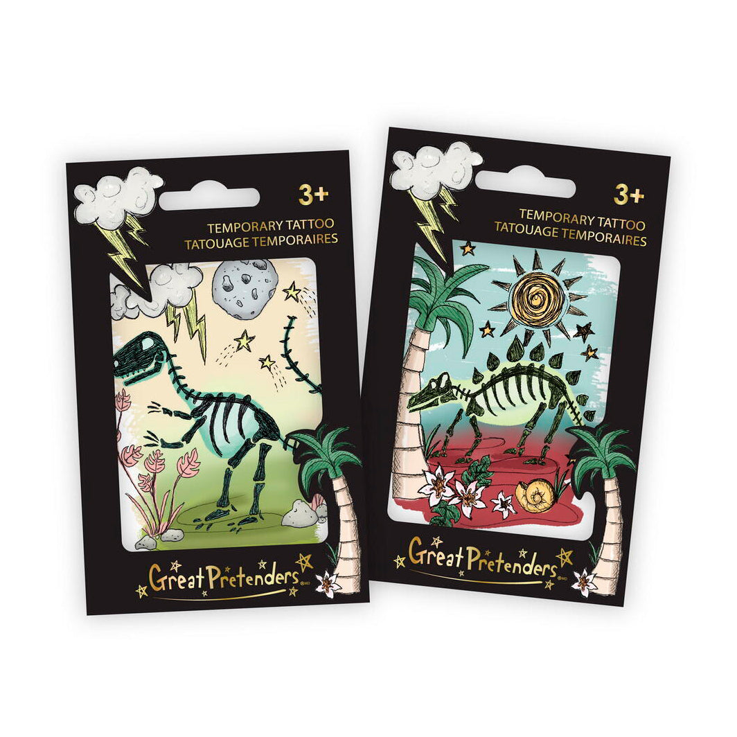 Great Pretenders Tatovering, Dinosaur - assortert.