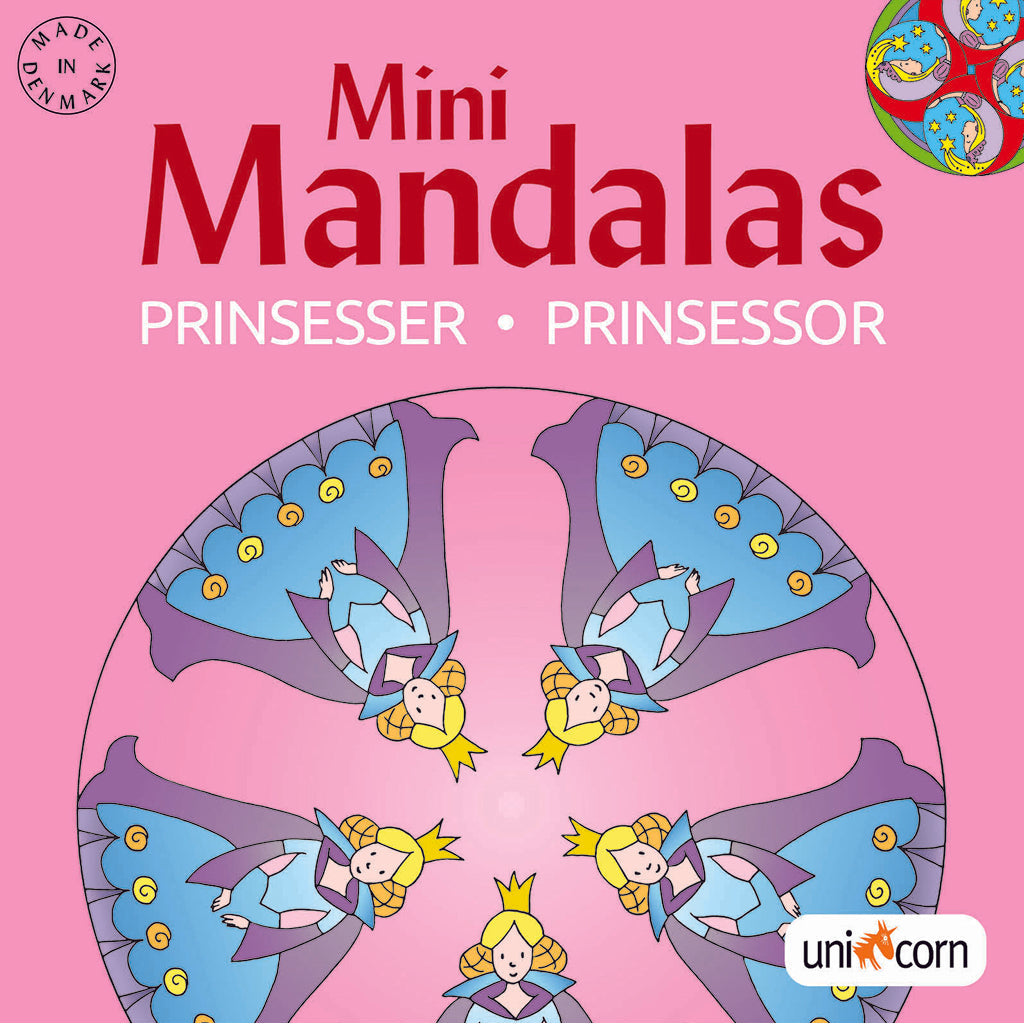 Mandalas malebok mini, prinsesser