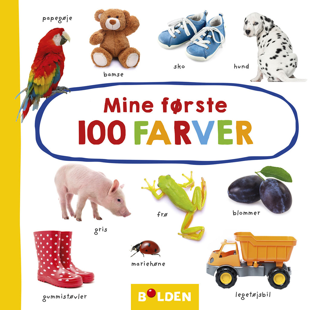 Forlaget Bolden, pappbok - Mine første 100 farger