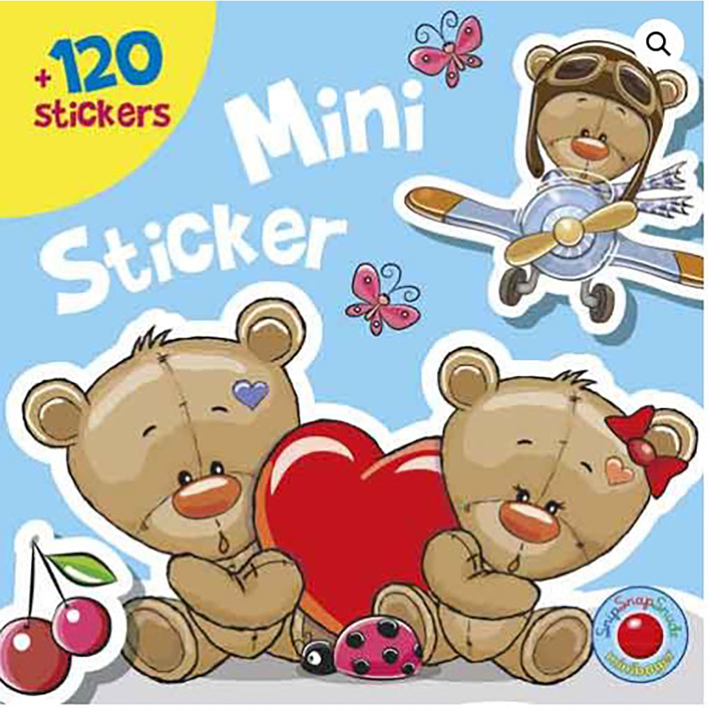 Snip Snap Snude mini-klistremerker, klistremerkebok - Bamser