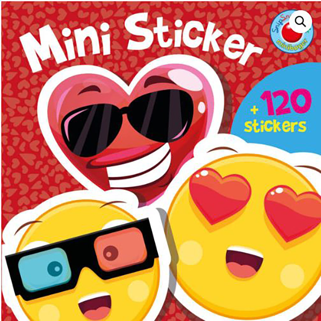 Snip Snap Snude mini-klistremerker, klistremerkebok - Smileys