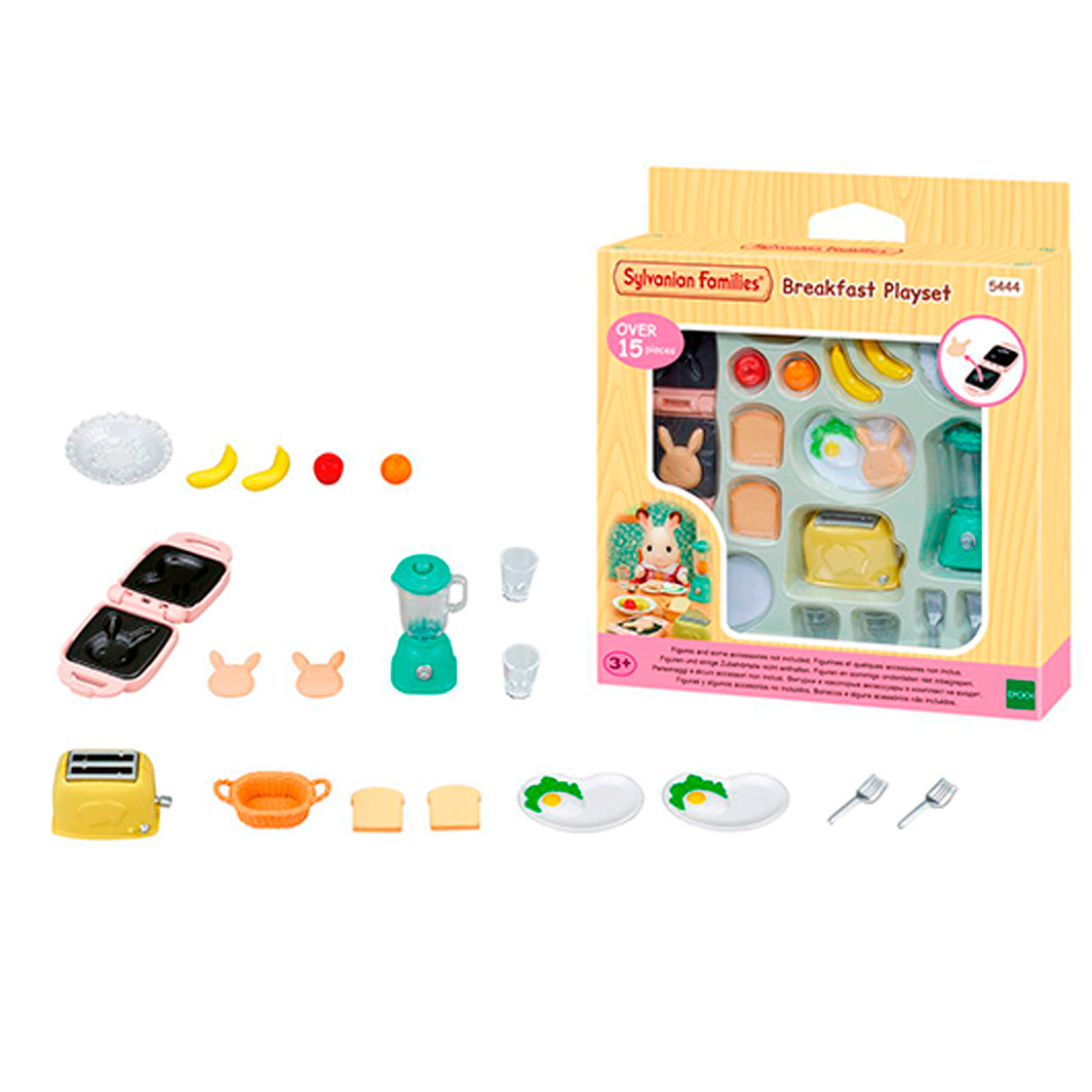 Sylvanian Families morgenmadssæt med toaster og tilbehør, legetøj til børn