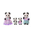 Sylvanian Families Pandabjørn familie figurer på hvid baggrund