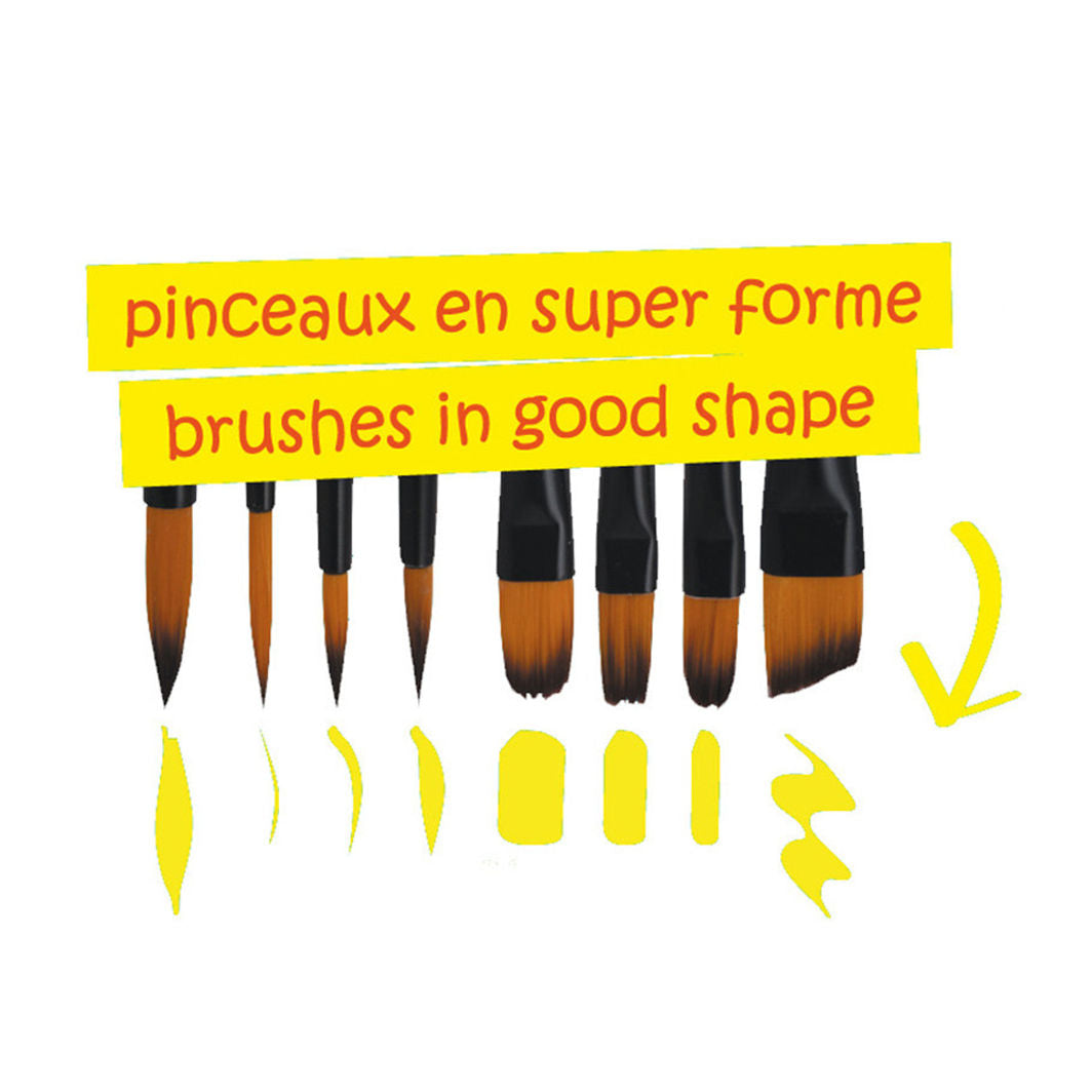 Grim Tout Barne-makeup tilbehør, Børster og svamper