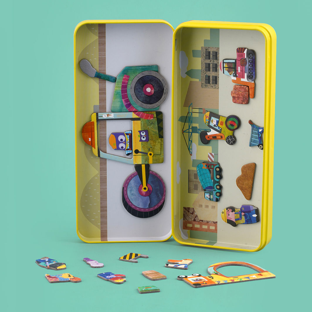 mierEdu Magnetisk Reisesett, Byggeplass