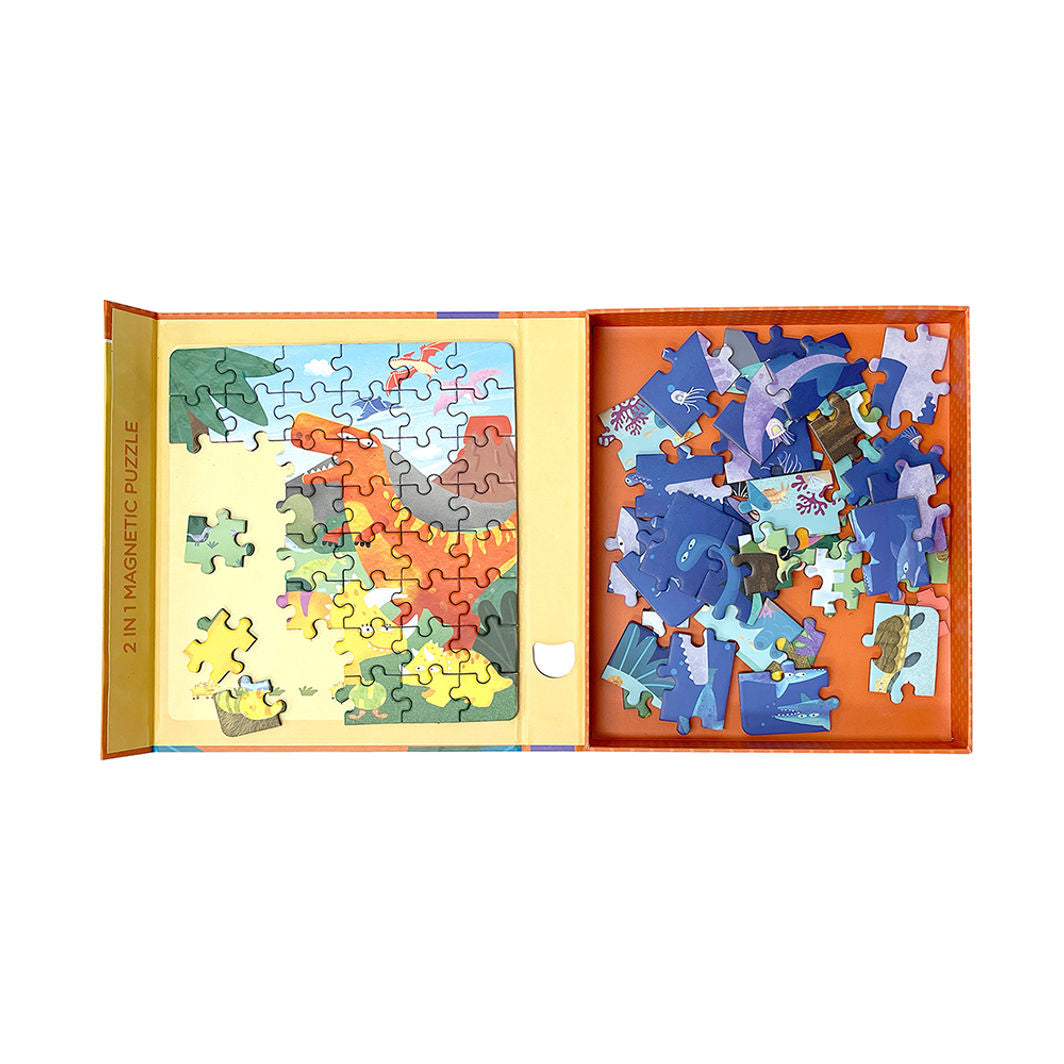 mierEdu, Magnetisk puslespill 24+48 brk - Dinosaurer