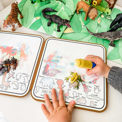 mierEdu, Mal med vand malebok - Ville dyr