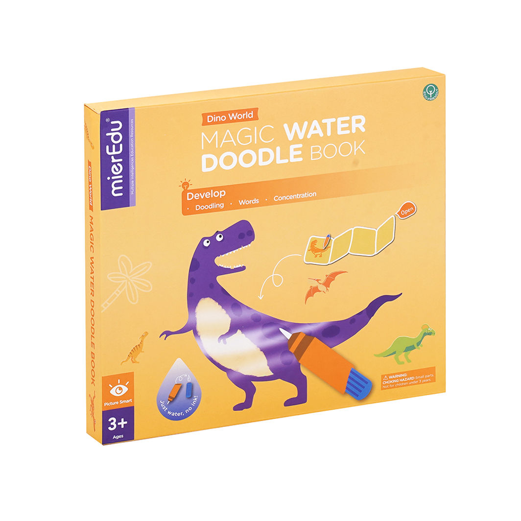 mierEdu, Mal med vann malebok - Dinosaurer