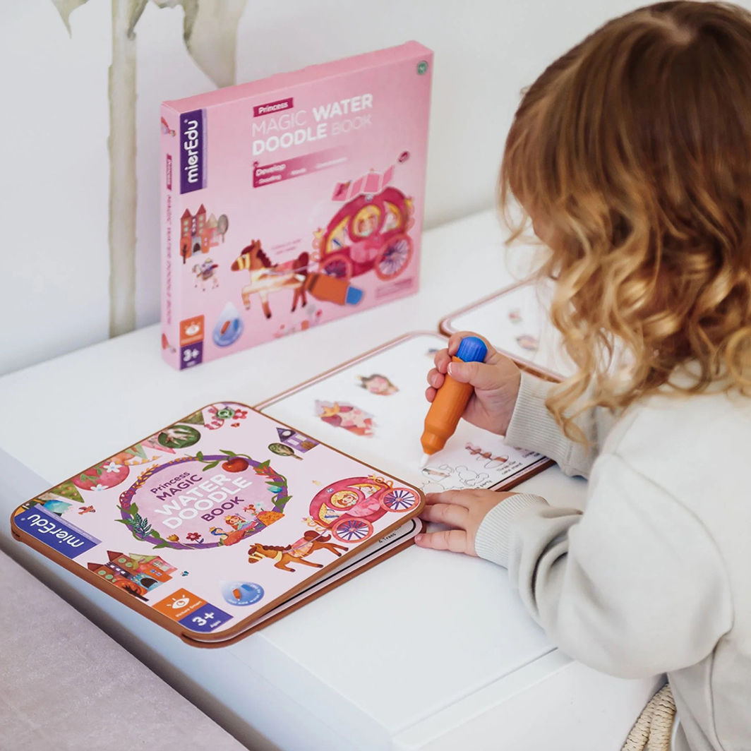 mierEdu, Mal med vand malebok - Prinsesse
