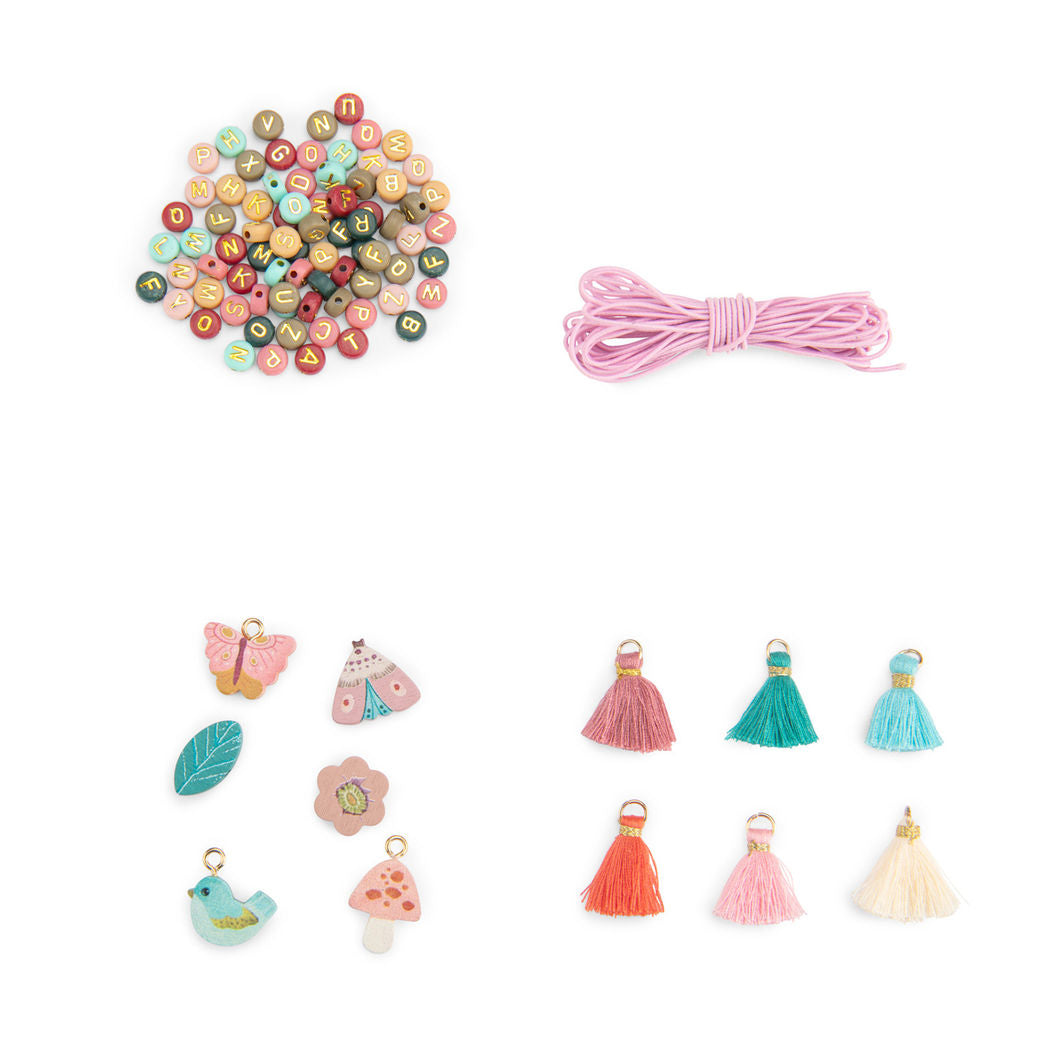 Moulin Roty Smykkesett med treperler i koffert - Les Rosalies