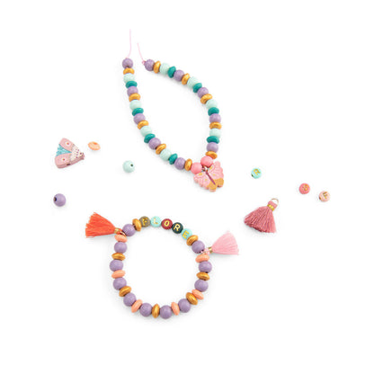 Moulin Roty Smykkesett med treperler i koffert - Les Rosalies