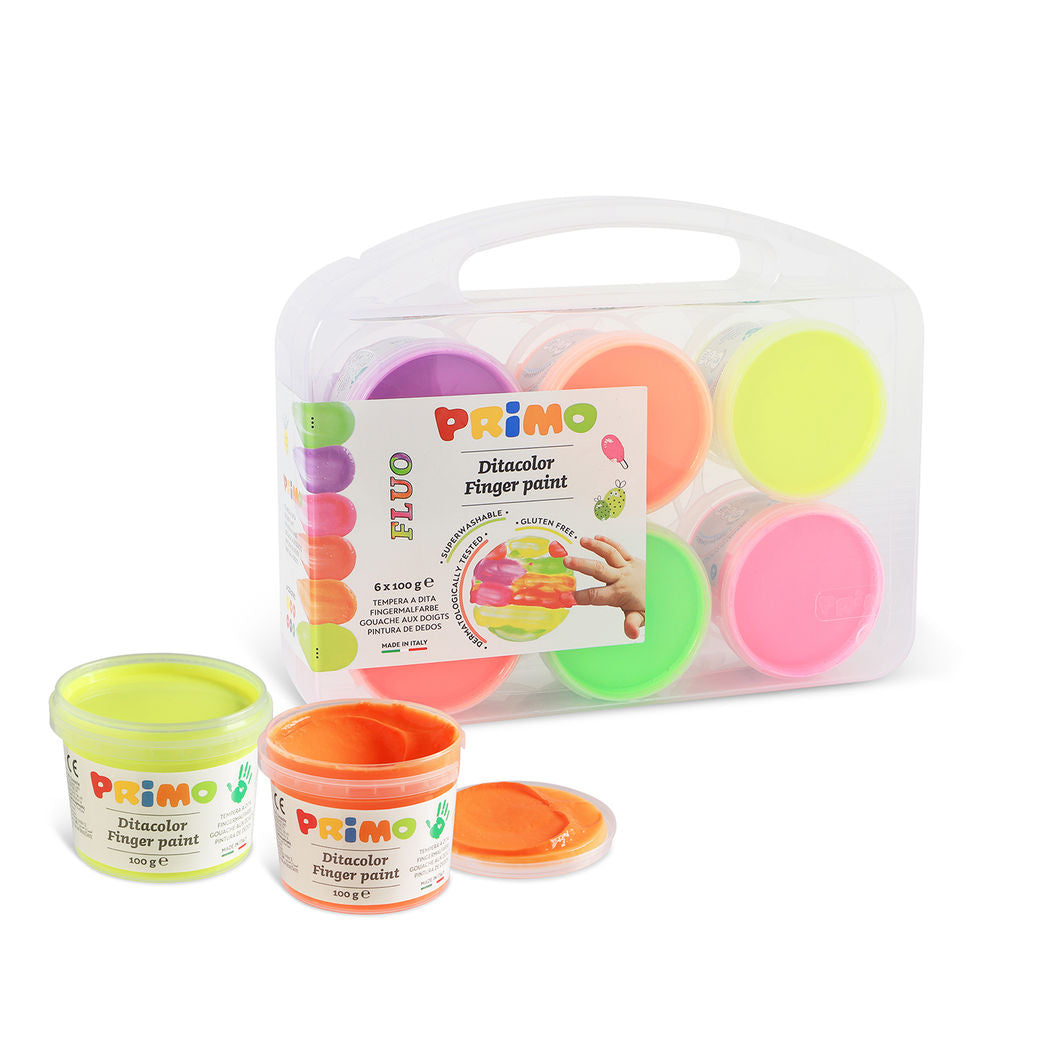 PRIMO - Fingermaling 6 bokser - Neon
