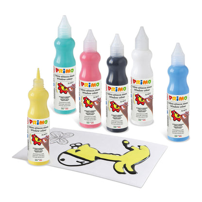 PRIMO - Vindusmaling - 6 flasker 75 ml