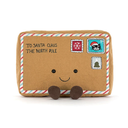 Jellycat jul, Amuseables Brev til julenissen - 18 cm