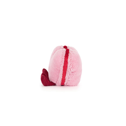 Jellycat bamse, Amuseables Arlette Heart Macaron, rosa – 13 cm