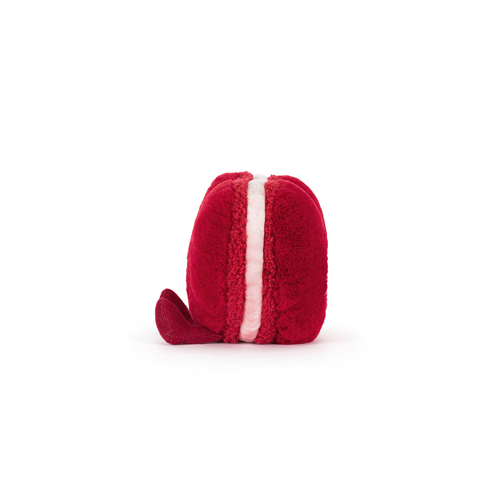 Jellycat bamse, Amuseables Arlette Heart Macaron, rød – 13 cm