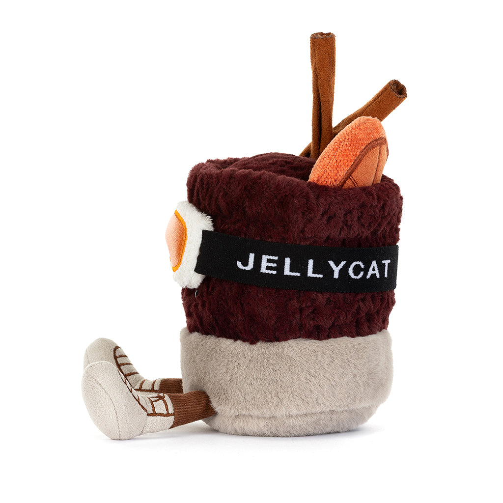 Jellycat kosedyr, Amuseables Mullover Spiced Drink - 17 cm