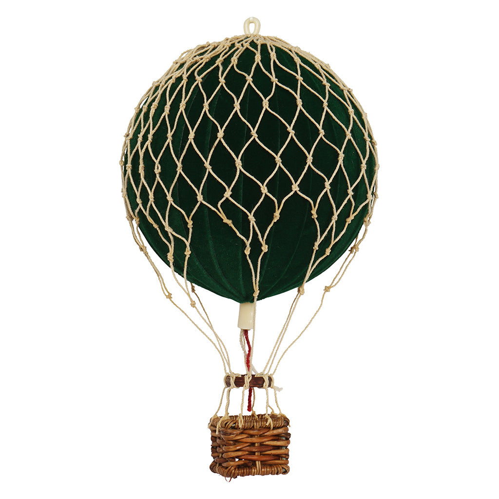 Luftballon, fløjlsgrøn  - 13 cm