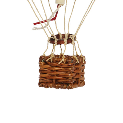 Luftballong, fløyelsrød - H: 13 x D: 8,5 cm