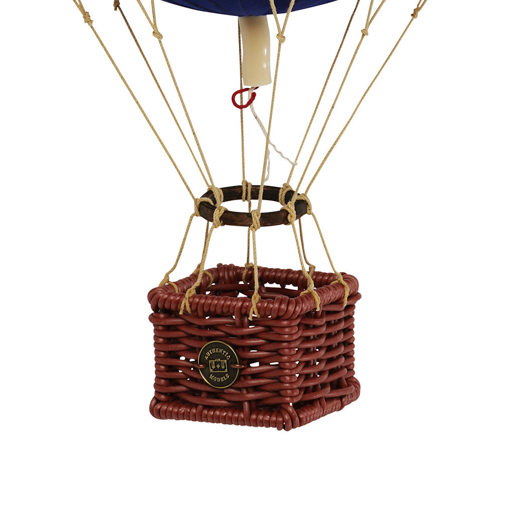 Luftballong, fløyelsblå - H: 30 x D: 18 cm