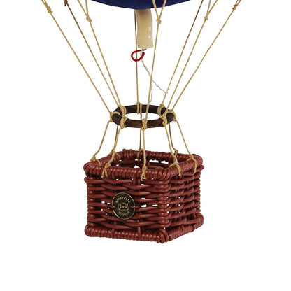 Luftballong, fløyelsblå - H: 30 x D: 18 cm