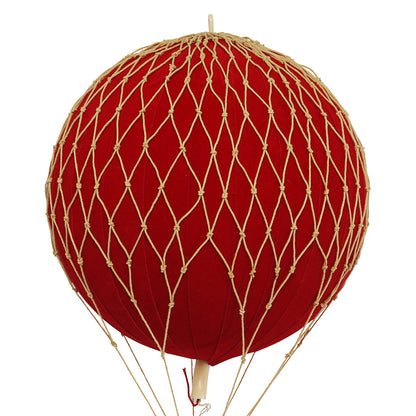 Luftballong, fløyelsrød - H: 30 x D: 18 cm