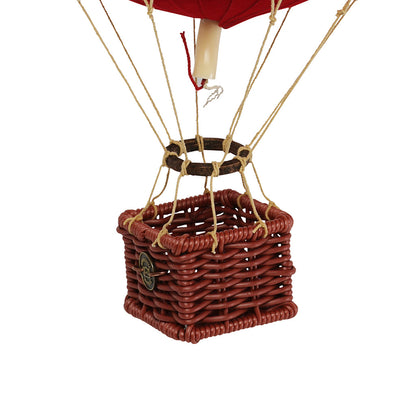 Luftballong, fløyelsrød - H: 30 x D: 18 cm