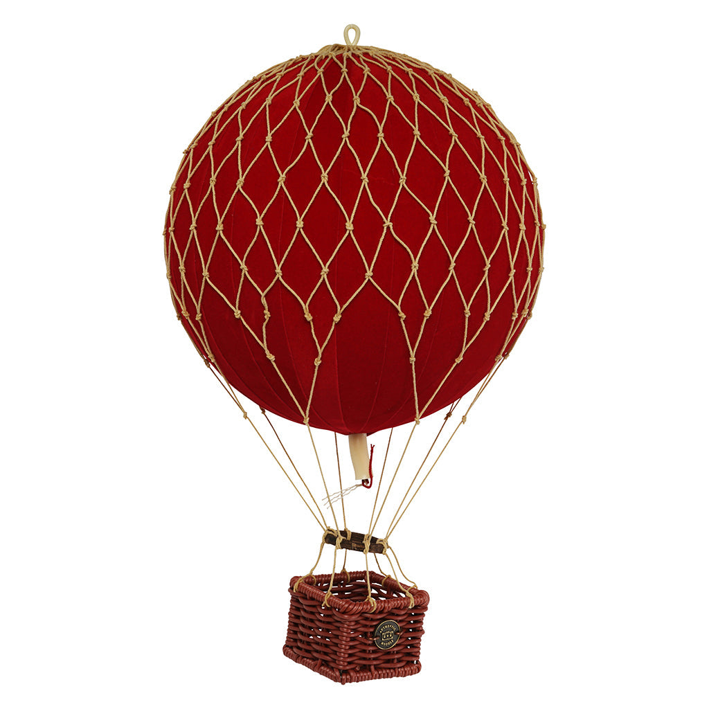 Luftballon, fløjlsrød - 30 cm
