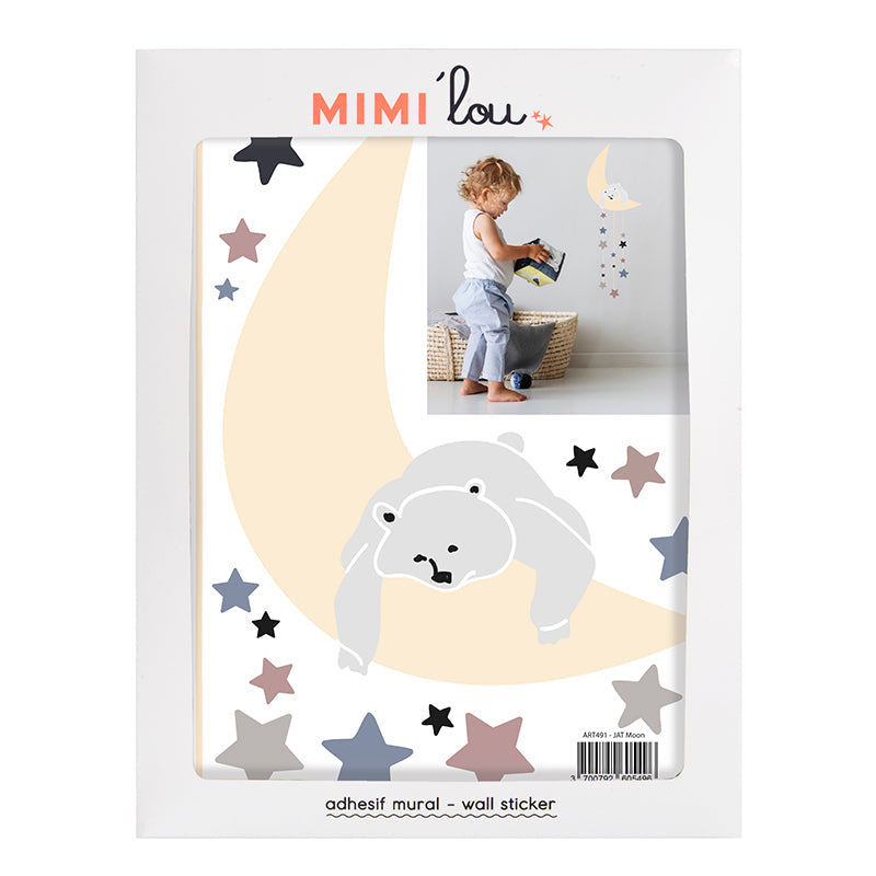 Mimi Lou veggklistremerke, Moon