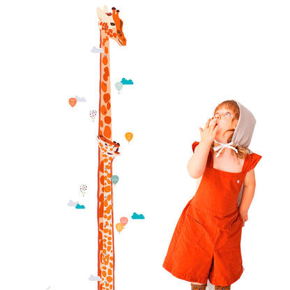 Mimi Lou veggklistremerke, høydemåler - Safari m. dansk tekst