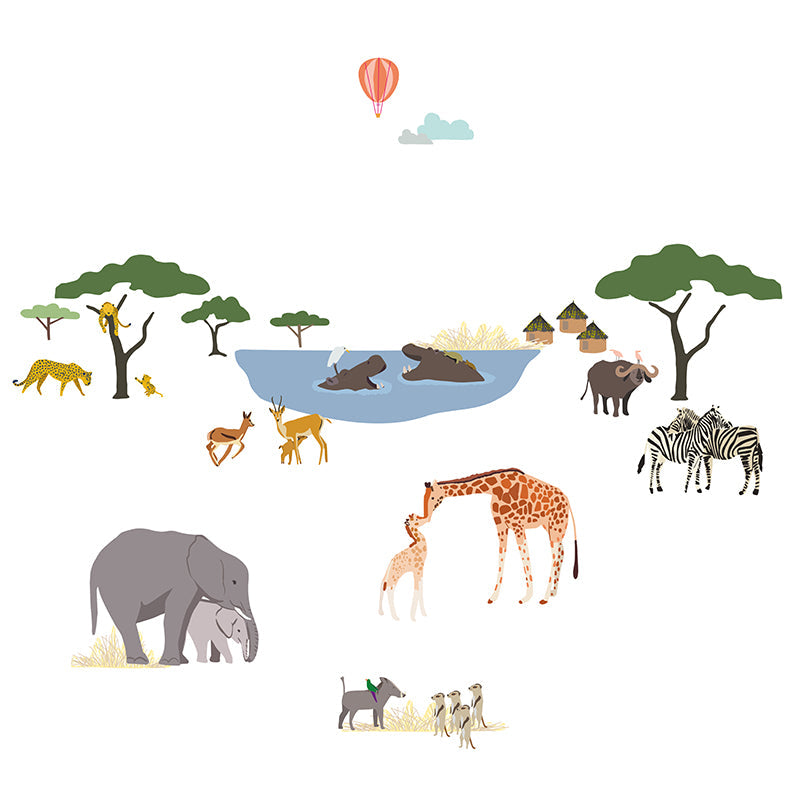 Mimi lou veggklistremerke, Safari
