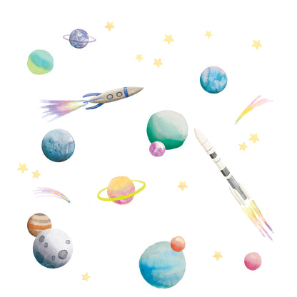 Mimi Lou veggklistremerke, Space