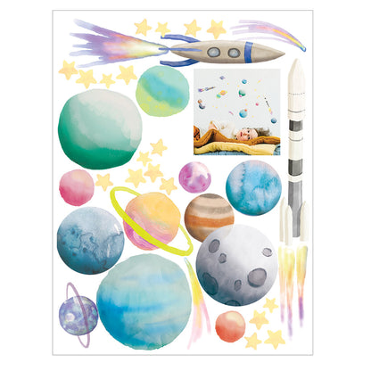 Mimi Lou veggklistremerke, Space