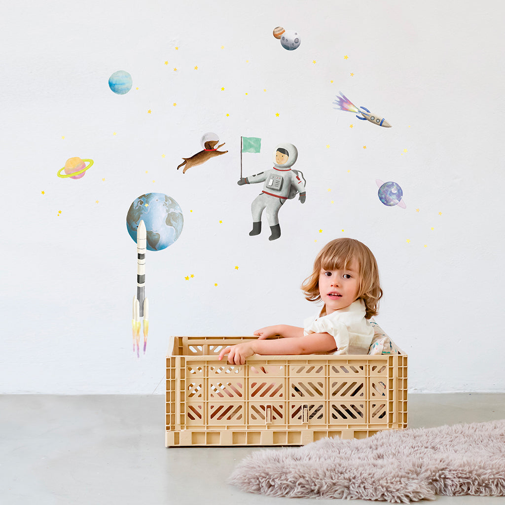 Mimi lou veggklistremerke, Space