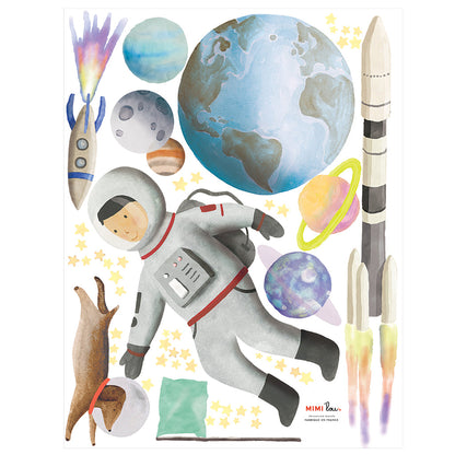 Mimi lou veggklistremerke, Space